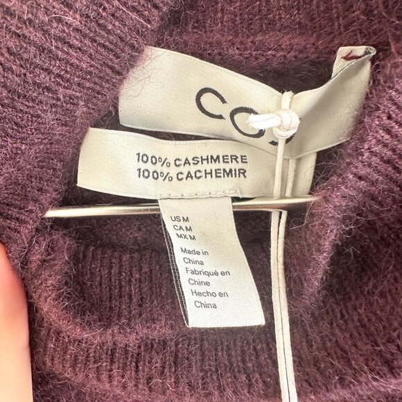 COS - BRUSHED-CASHMERE TURTLENECK JUMPER - Picture 6 of 6